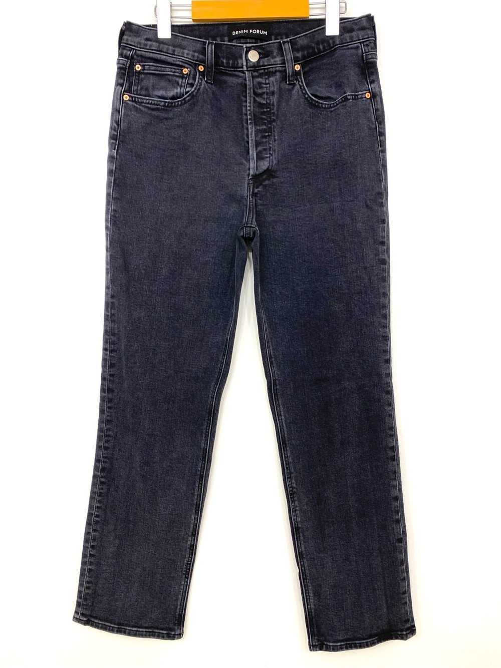 Aritzia Denim Forum Arlo High Rise Straight Jeans Black Wash Women’s 30L Ankle - Picture 4 of 16